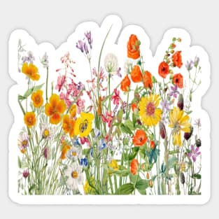 Flowers Wild Patch Sticker